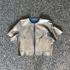 Lamarque ✦ Reversible Lamb Leather Designer Jacket (M)